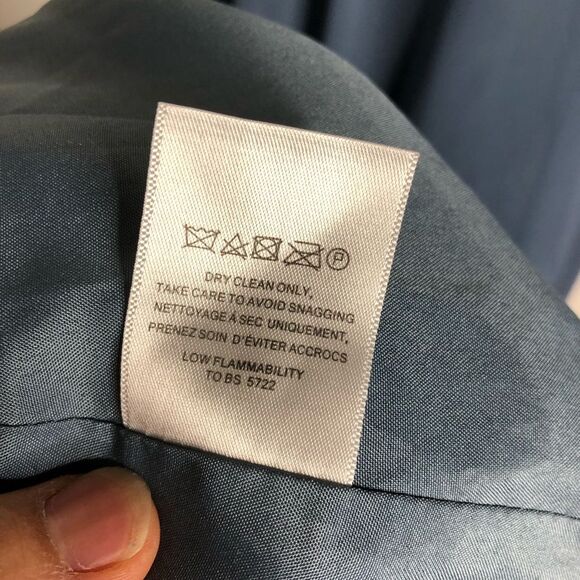 Jenny Yoo Blue Bell Kara Chiffon Gown EUC 8 - Picture 9 of 12